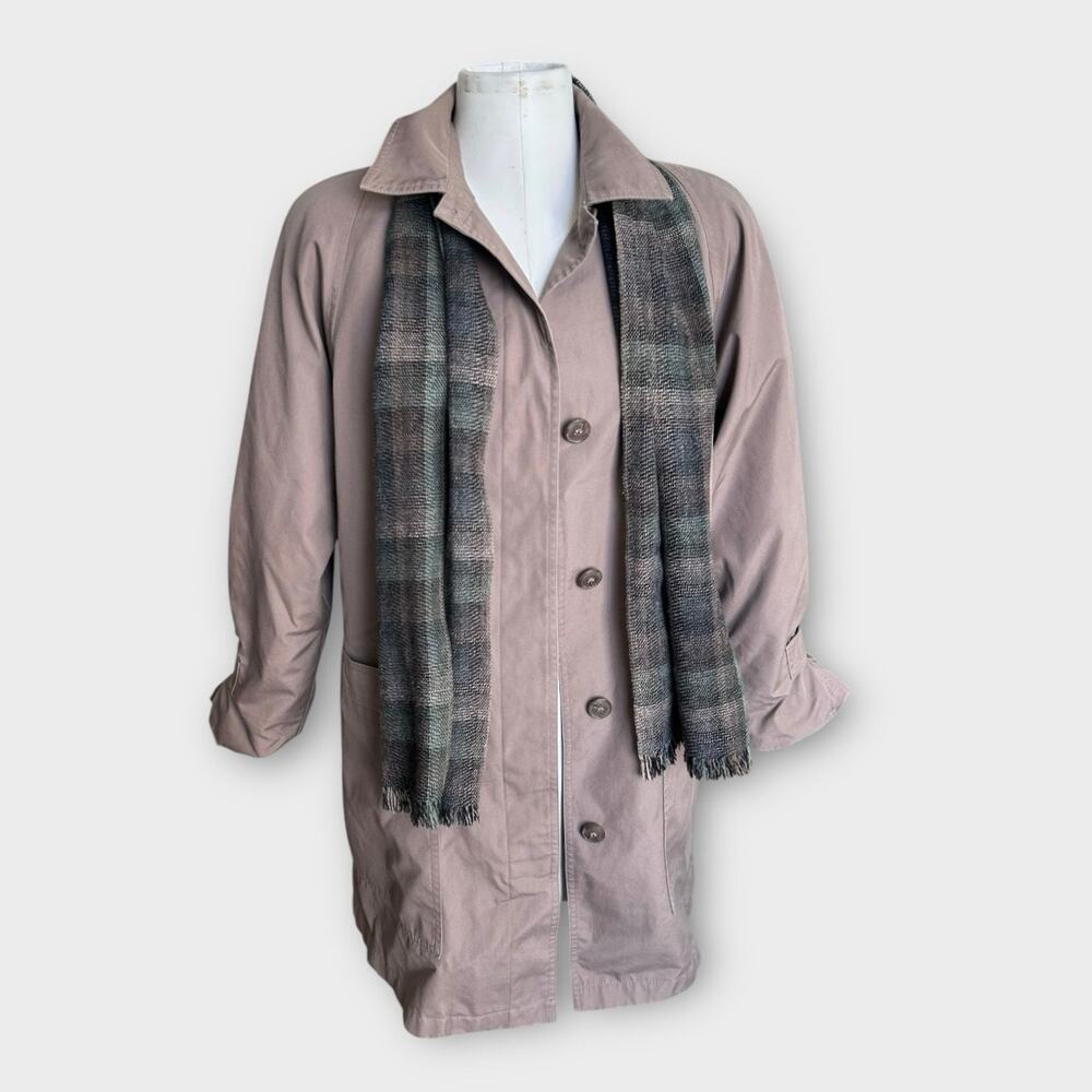 Vintage London Fog Women’s Taupe Trench Coat Size 12 Reg Barn Jacket Preppy